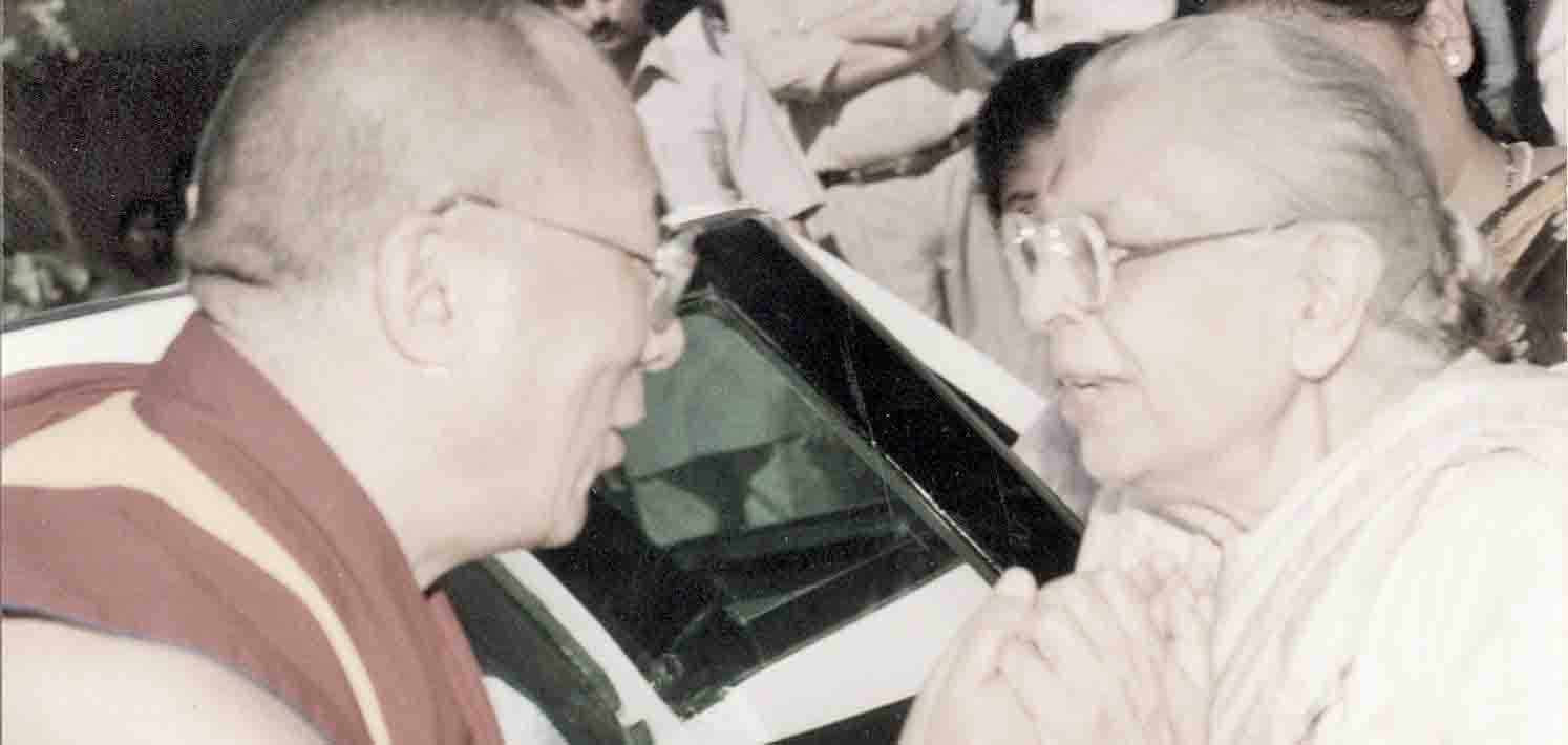 Behenji with Dalai Lama