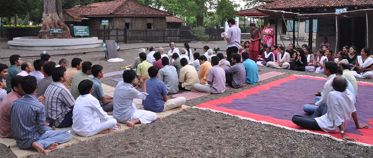 Prayer at Gandhi Ashram